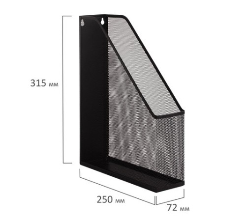 Лоток вертикальный для бумаг BRAUBERG 