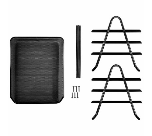 Лоток горизонтальный металлический для бумаг, 3 секции, BRAUBERG 