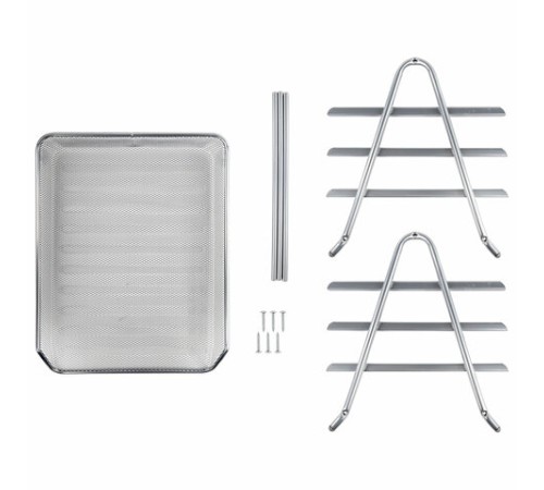 Лоток горизонтальный металлический для бумаг, 3 секции, BRAUBERG 