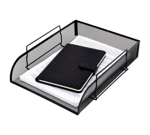 Лоток горизонтальный металлический для бумаг BRAUBERG 