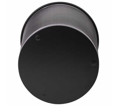 Корзина для бумаг БОЛЬШАЯ, 20 л, металлическая, черная, BRAUBERG 