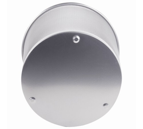 Корзина для бумаг, БОЛЬШАЯ, 20 л, металлическая, серебристая, BRAUBERG 