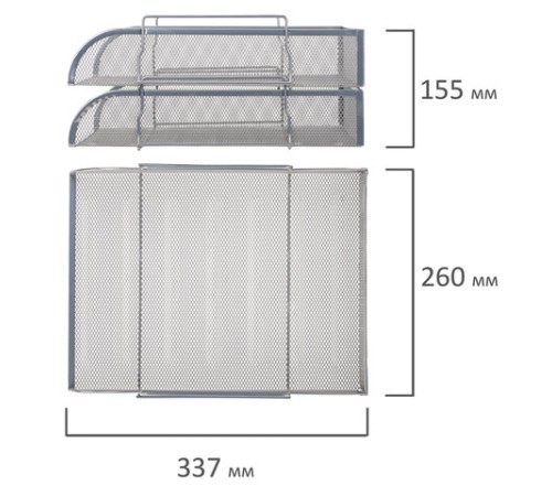 Настольный набор из металла BRAUBERG 