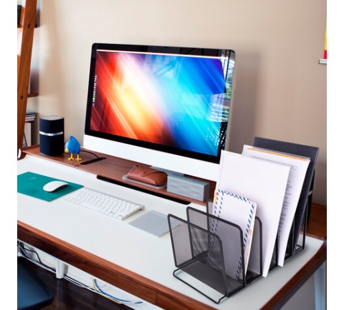 Подставка для сортировки писем и бумаг 5-ти секционная BRAUBERG 