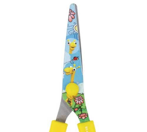 Ножницы 130 мм с цветной печатью 