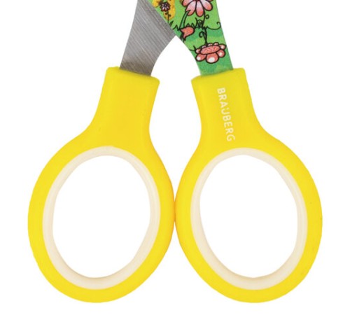 Ножницы 130 мм с цветной печатью 