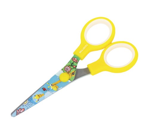 Ножницы 130 мм с цветной печатью 