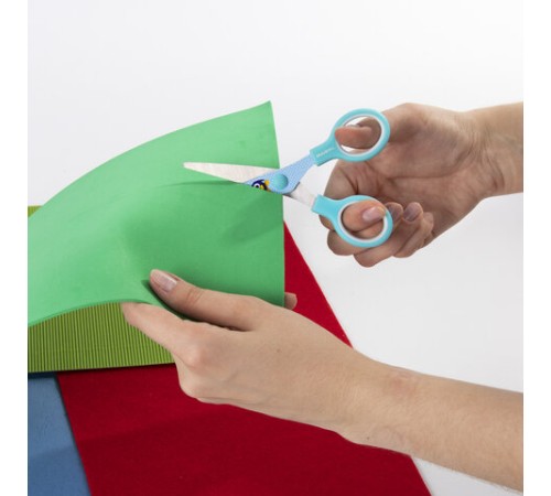 Ножницы 130 мм с цветной печатью 