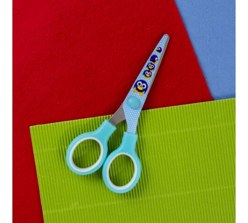 Ножницы 130 мм с цветной печатью 
