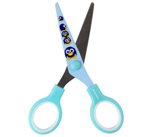 Ножницы 130 мм с цветной печатью 