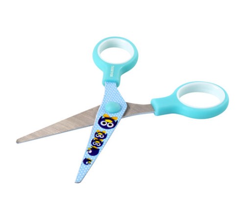 Ножницы 130 мм с цветной печатью 