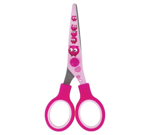 Ножницы 130 мм с цветной печатью 