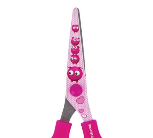 Ножницы 130 мм с цветной печатью 