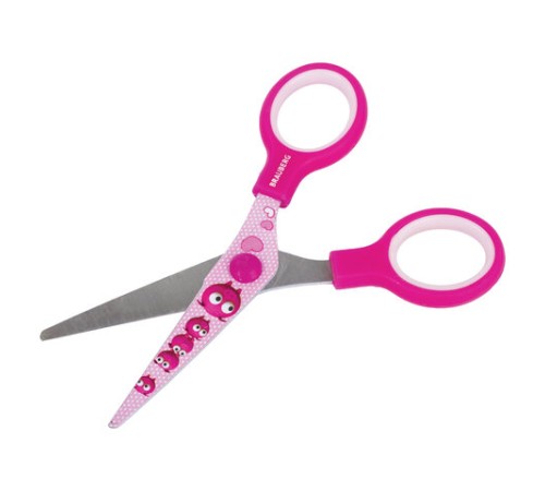 Ножницы 130 мм с цветной печатью 