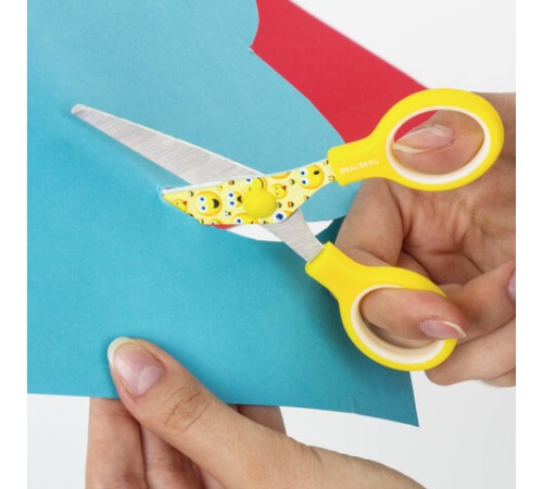 Ножницы 130 мм с цветной печатью 