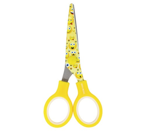 Ножницы 130 мм с цветной печатью 