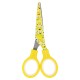 Ножницы 130 мм с цветной печатью 