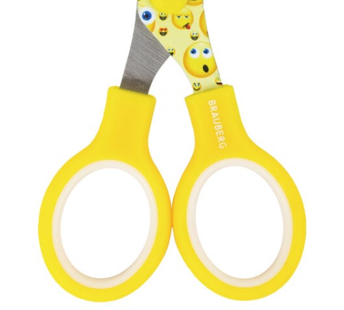 Ножницы 130 мм с цветной печатью 