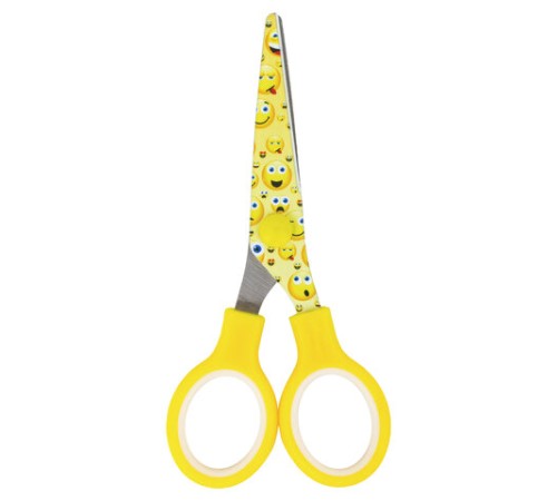 Ножницы 130 мм с цветной печатью 