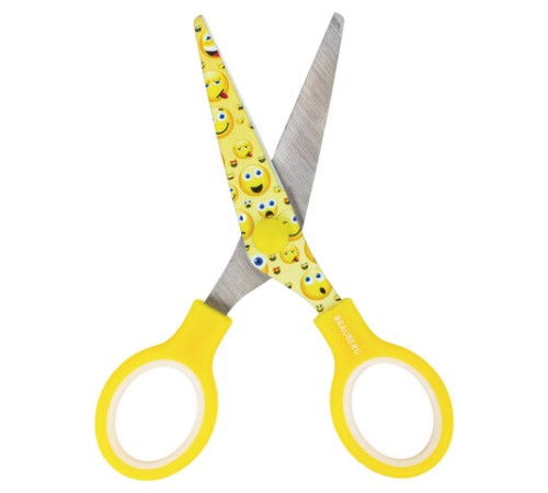 Ножницы 130 мм с цветной печатью 