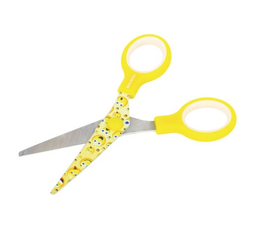 Ножницы 130 мм с цветной печатью 