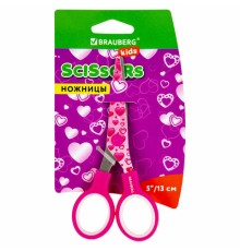 Ножницы 130 мм с цветной печатью 