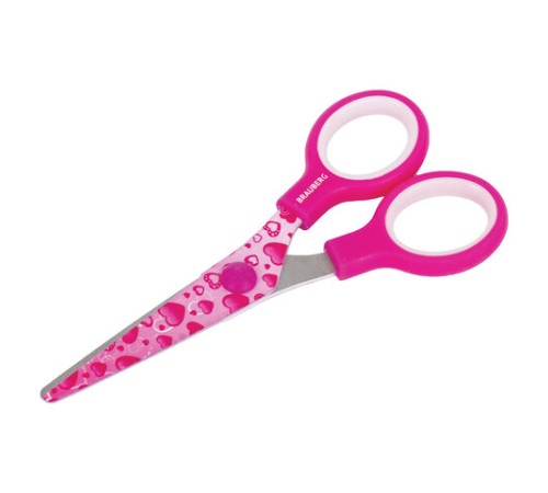 Ножницы 130 мм с цветной печатью 