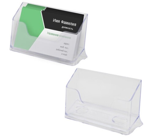 Подставка для визиток настольная BRAUBERG 