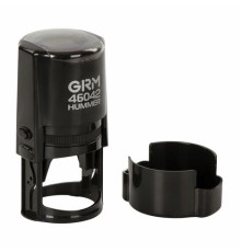 Оснастка для печатей, оттиск D=42 мм, синий, GRM 46042 Hummer, корпус черный, крышка, подушка, 121500200