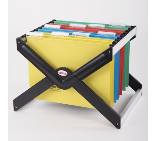 Подставка для подвесных папок BRAUBERG (Италия), до 40 папок А4/Foolscap, 410х285х310 мм, черная, 235344