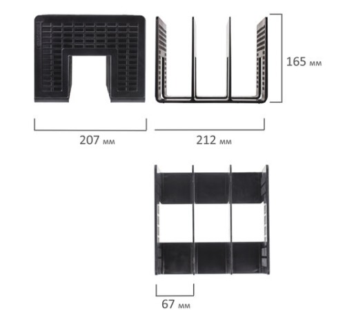 Лоток-сортер для бумаг BRAUBERG 