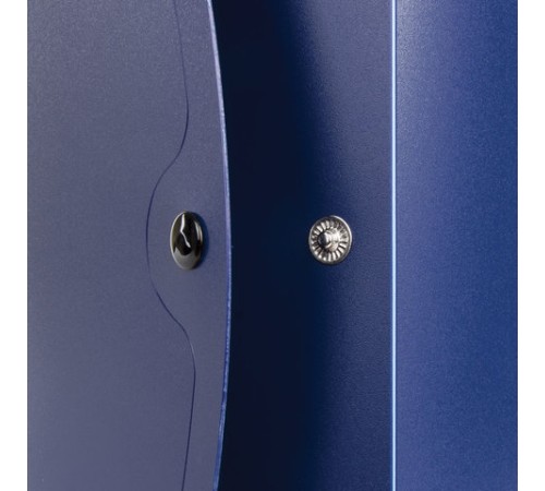 Короб архивный (330х245 мм), 100 мм, пластик, разборный, до 900 листов, синий, 0,9 мм, BRAUBERG 