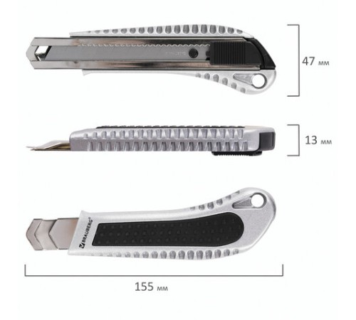 Нож канцелярский 18 мм BRAUBERG 