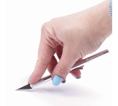 Нож макетный (скальпель) BRAUBERG 