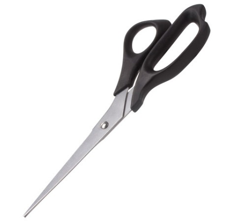 Ножницы STAFF Basic 210 мм, чёрные, ПВХ чехол с европодвесом, 235460