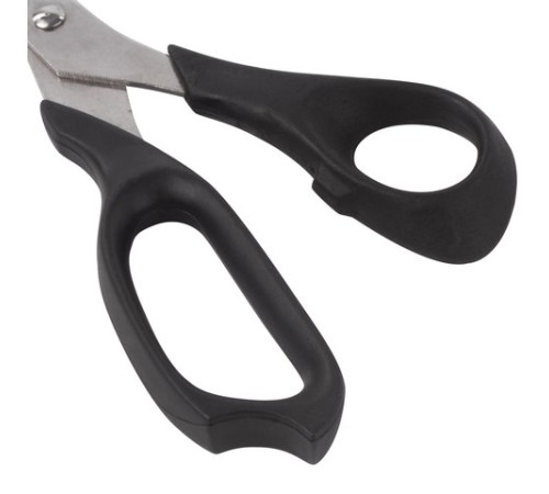 Ножницы STAFF Basic 210 мм, чёрные, ПВХ чехол с европодвесом, 235460