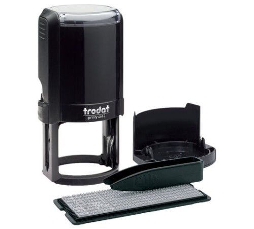 Печать самонаборная 1 круг, оттиск D=42 синий, TRODAT 4642 R1, крышка, КАССА В КОМПЛЕКТЕ, европодвес, 66621