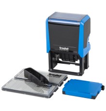 Датер самонаборный, 6 строк+дата, оттиск 60х40 мм, синий, TRODAT 4727, кассы в комплекте, 188617