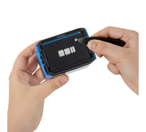 Датер самонаборный, 6 строк+дата, оттиск 60х40 мм, синий, TRODAT 4727, кассы в комплекте, 188617