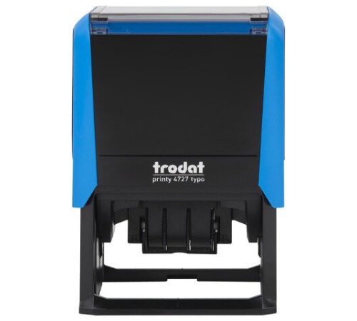 Датер самонаборный, 6 строк+дата, оттиск 60х40 мм, синий, TRODAT 4727, кассы в комплекте, 188617