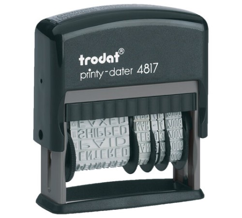 Датер-мини месяц буквами, 