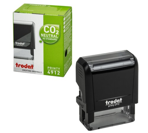 Оснастка для штампа, размер оттиска 47х18 мм, синий, TRODAT 4912 P4, подушка в комплекте, 52877