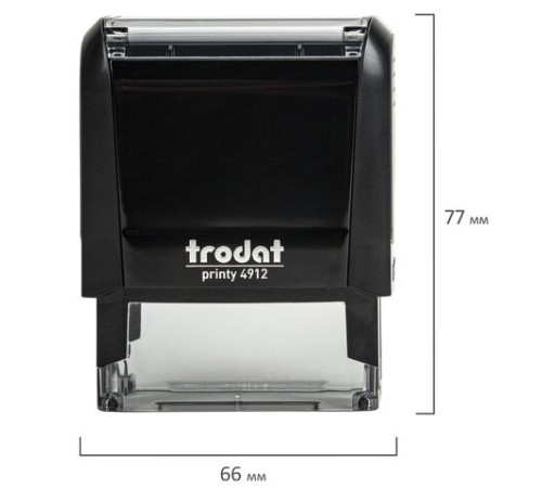 Оснастка для штампа, размер оттиска 47х18 мм, синий, TRODAT 4912 P4, подушка в комплекте, 52877