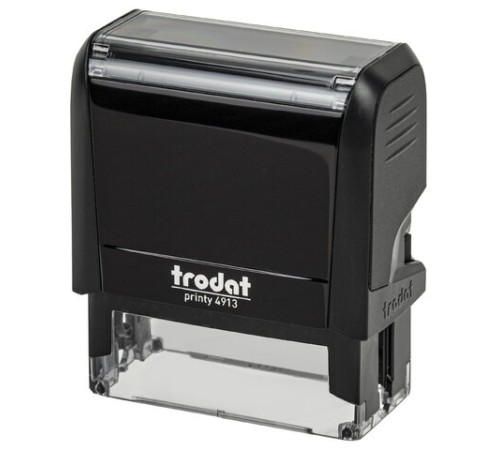 Оснастка для штампа, размер оттиска 58х22 мм, синий, TRODAT 4913 P4, подушка в комплекте, 52887