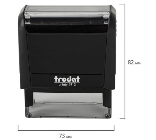 Оснастка для штампа, размер оттиска 58х22 мм, синий, TRODAT 4913 P4, подушка в комплекте, 52887