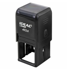 Оснастка для печатей, оттиск D=40 мм и штампов 40х40 мм, синий, TRODAT IDEAL 4924, корпус черный, крышка, подушка, 52899