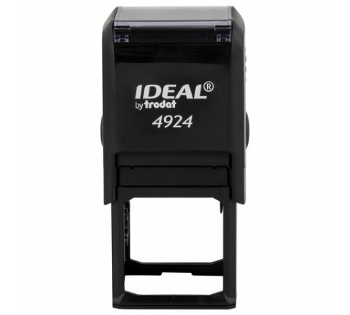 Оснастка для печатей, оттиск D=40 мм и штампов 40х40 мм, синий, TRODAT IDEAL 4924, корпус черный, крышка, подушка, 52899