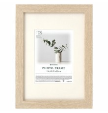 Рамка 21х30 см с паспарту 13х18 см, небьющаяся, багет 26 мм, МДФ, BRAUBERG 