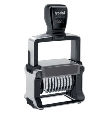 Нумератор металлический 10-разрядный, оттиск 47х5 мм, синий, TRODAT 55510, 75878