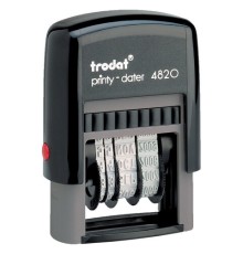 Датер-мини месяц буквами, оттиск 22х4 мм, синий, TRODAT 4820, корпус черный, 73930